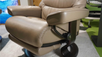 Stressless - Sessel View M Leder Batick Mole Braun Füße Classic Wenge Gebeizt Mit Power Leg And Back - 8