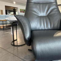 Contur - Relaxsessel Girona TW 089 Leder Semira 5000 Schwarz Gestell Mit Verstellfunktion - 4
