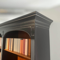 Selva - Bücherschrank Rot-Erle Sepiafarbig Schwarz Mit Regalaufsatz - 5