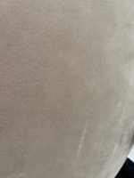 Jori - Relaxsessel Daydreamer Innen Stoff Depero 204 Creme Außen Leder Nubuck Cream Gestell Bronze Matt Lackiert Inklusive Kopfkissen - 10