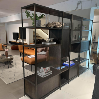 Janua - Regalsystem BC 06 RooM68 Eiche Geräuchert Anthrazit Geölt Und Aluminium Bronze Eloxiert - 8