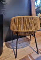 Ligne Roset - 4er-Set Lapel Rückenlehne Synthetischer Rattan Gestell Aluminium Kohlefarben - 3