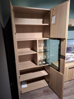 Voglauer - Vitrine Vgalvino Alteiche Rustico Schwemmgrau Lackiert Massiv - 5
