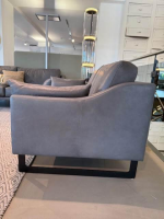 Violetta - Garnitur Malin Leder Leder schiefer Toskana 2 Sofas - 7