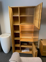 MCA Furniture - Wohnwand Girona Ast-Balkeneiche Massiv Keilgezinkt - 4