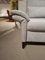 Sit & More - Ecksofa Altea Stoff Cora Clean Silver Füße Schwarz - 6