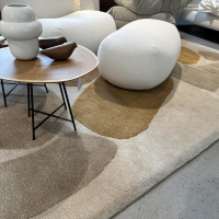 Ligne Roset - Teppich 200x300 Pukka Grau Gelb Rosa Handgetuftet - 6