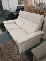 Stressless - Sofa Aurora Hoch Leder Paloma Vanilla Creme Fuß Stahlbein Rund Chrom - 5