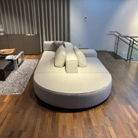 Montis - Sofalandschaft Domino 18 Stoff Fidal 10 S20 Beige Grau Inklusive Kissen - 3