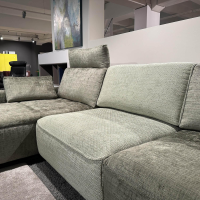 WK Wohnen - Ecksofa Cubico 640 Stoff JAB 23032/22031 Grau Grün - 11