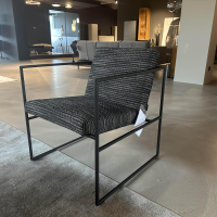 Brühl - Sessel Grace Glatt Ohne Steppung Stoff 5273 99 Schwarz Beige Gestell Metall Schwarz - 2