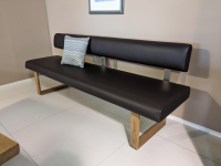 Anrei - Einzelbank Smart Leder Maron Braun Asteiche Barrique - 2