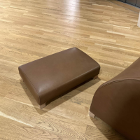 Maxalto - Sessel Apta Kalos 9750N Leder Kasla KS360 Hellbraun Inklusive Hocker und Kopfstütze - 3