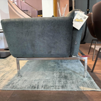 Brühl - Sofa Roro Medium Stoff 2813 38 Grau Gestell Metall Chrom Höhenverstellbar - 7