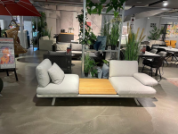 Rolf Benz - Sofa Yoko Outdoor Stoff 24 750 Staubgrau Gestell Aluminium Matt Bianco Weiß Pulverbeschichtet - 3