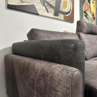 Gehlenborg Sitzmöbel - Sofa Living Fiedler Leder Saddle Black Schwarz Metallkufe Flach Gebürstet Inklusive Kopfstütze - 2