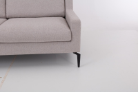 Werther - Sofa Stoff U2583G Grau Gestell Metall Schwarz Inklusive Kissen - 2