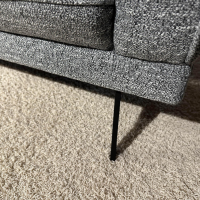 freistil Rolf Benz - Ecksofa 1560 Stoff 10 Bahama Grey Grau Fuß Metall Anthrazit - 8