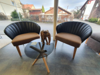 Hülsta - 2er Set Stühle Solid LDS37 Linea Braun Gestell Holz Massiv - 4