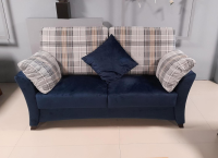 Schröno - Garnitur KS 9720-1 Sydney Stoff 657577 Fuß Buche Maronfarbig 2 Sofas - 9
