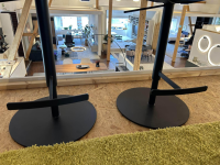 Freifrau - 2er-Set Amelie Bar Chair High Stoff Steelcut Trio 3746 Blau Gestell Schwarz - 3