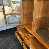 Form Exclusiv - Vitrine Bordeaux 170610 Euro Kirsche Zeder Samtreflex Beschläge Poliert Und Vernickelt Inklusive LED Beleuchtung - 7