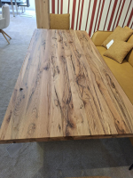 MCA Furniture - Esstisch Castello Wildeiche Lackiert Gestell Stahl Anthrazit - 2