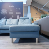 Stressless - Ecksofa E 200 Leder Paloma Sparrow Blue Blau Füße Metall Mit Kopfstütze - 8