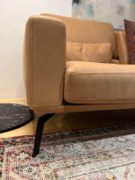 De Sede - Sofa DS 87 Leder 45 Naturale Cuoio Braun Füße Schwarz Beschichtet - 6