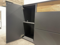 Venjakob - Sideboard Lumea 7243 3983 R Lack Anthrazit Matt Absetzung Eiche Gehackt Gebürstet Mit Beleuchtung - 12