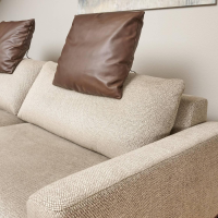 Bielefelder Werkstätten - Sofa Spirit Stoff Emira BW 1732 272 Beige Gestell Metall Bronze Matt Inklusive Rückenverstellung - 22