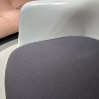 Knoll International - Armlehnstuhl Saarinen Tulip Schale Weiß Drehbar Sitzkissen Tessuto Hopsack Charcoal Dunkelgrau - 2