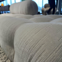 B&B Italia - Sofa Camaleonda Stoff 103 Enia Elfenbein Weiß Füße Buchenholz Natur Inklusive Hocker - 7