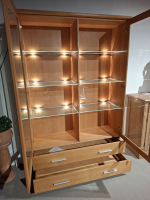 Klose Kollektion - Vitrine Kombi Select Buche Hell mit Halogenbeleuchtung - 4