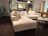 Contur - Ecksofa Cuneo 120 Select Stoff 20 Avignon 115 Silver Cream Beige Mit Verdeckten Gleitern Inklusive Vorstellkissen - 3