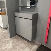 Schönbuch - Schuhschrank Basisfarbe Lack Zement Grau Mit 2 Synchron Öffnenden Klappen - 3