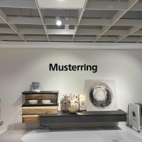 Musterring - Wohnwand Jana Lack Graphit Grau Mit Absetzung Altholz-Eiche inkl. Beleuchtung - 6