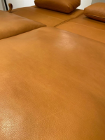 Brühl - Sofa Zweisitzer Roro Soft Medium Leder 570 Pearl Cognac Braun Gestell Schwarz - 8