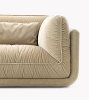 Leolux - Sofa Lunetta Stoff 5 Spazio 37 Beige Füße Aluminium Poliert Inklusive Pocket Leder Ceras Brindle Beige - 5