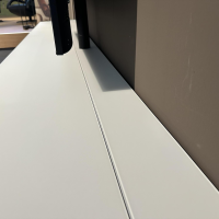 Spectral Smart Furniture - TV Kombination Ameno Korpus Lack Black Schwarz Front Glas Metallic Bronze Und Stoff Carbon Glas Snow Weiß - 10