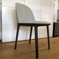 Vitra - Stuhl Softshell Side Chair Stoff Reed Stahlblau - 2