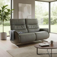 himolla - Sofa 4051 Cumuly Comfort Leder Longlife Rustika Zinn Grau Füße Metall Edelstahloptik Inkl. Elektr. Wall-Free-Funktion Und Herz-Waage - 4