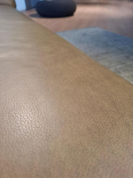 himolla - Ecksofa 1370 Leder Eleganza Alm Braun Metallrahmen Anthrazit - 4