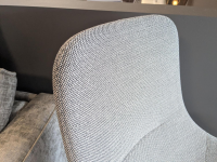 Vitra - Sessel HAL Lounge Chair Stoff Credo Salt n Pepper Grau mit Hocker - 7