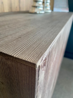 Anrei - Highboard Puro Massivholz Bergfichte Mit Naturstein Einlagen - 3