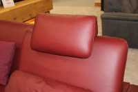 Polinova - Wohnlandschaft Leonore Leder Longlife 160 Vivre Barolo Rot - 3