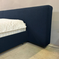 Walter Knoll - Polsterbett Yuuto 810 200 Stoff Hearth Undersea Schwarz Sockel Schwarz Mit Überstand ohne Matratze ohne Lattenrost - 4