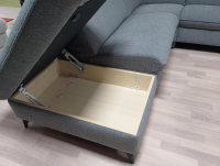 himolla - Ecksofa 1926 Stoff Q2 Melange Mare Grau mit Relaxfunktion - 7