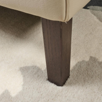 Bielefelder Werkstätten - Sofa Saloni Leder Normandie Kiesel BW 0140 020 Beige Gestell Eiche Wengefarbig - 5