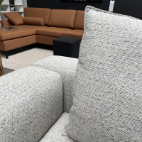 Jori - Ecksofa Longueville Landscape Stoff Savanna 0122 Grau Beige Füße Metall Schwarz Pulverbeschichtet Mit Verstellbaren Armlehnen - 7